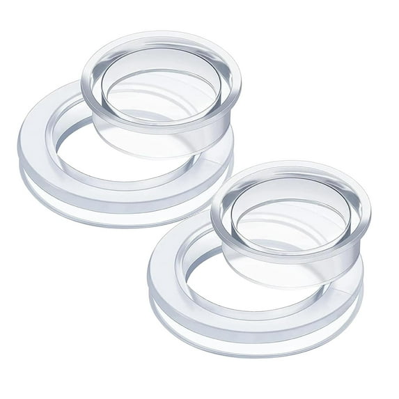 2Pcs Standard Size Silicone Umbrella Hole Plug And Cap Set For Glass Outdoors Patio Table Yard 2 Inch (Clear) Patio Table Hole Replacement For Umbrella Home Decor