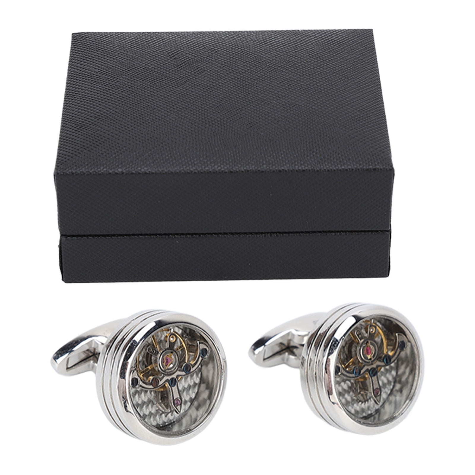 2Pcs Steampunk Cufflinks 20mm Silver Anchor Style Polished Surface