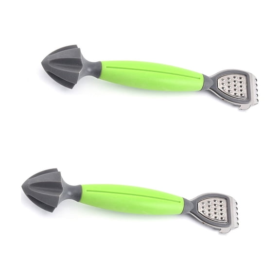 2Pcs Steel Citrus Zester Multipurpose Lemon Grater And Juicer Compacts Design Fruit Squeezer For Bartenders Accessories
