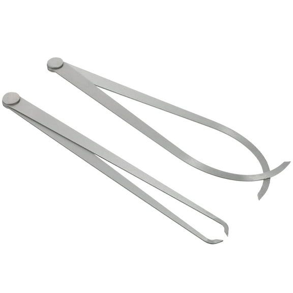 FUEENIRVA 2Pcs Inside Diameter Measuring Tool Silver Steel for Measuring Outside Pottery