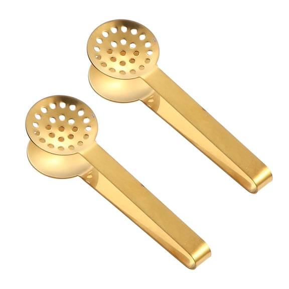 2Pcs Steel Teas Bag Squeezer Tongs Teabag Strainers Clip For Teas Drinkers Enthusiasts Kitchen Accessories