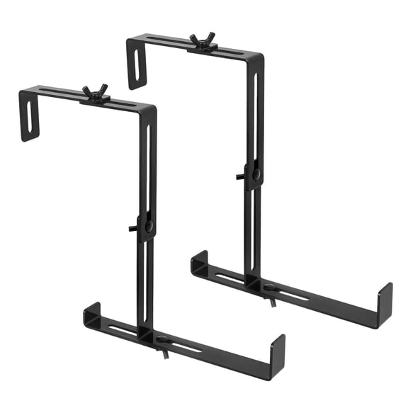 2Pcs Steel Window Box Brackets Adjustable Planter Box Brackets for Railings