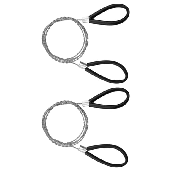 2Pcs Steel Wire Rope Handsaw Efficient Cutting For Various Materials Lightweight Easy Use Construction Tool