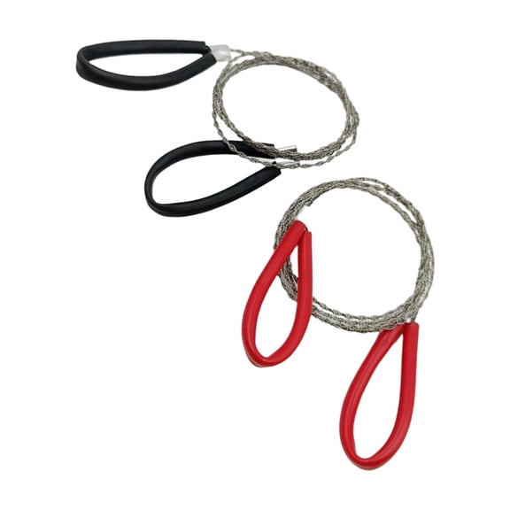 2Pcs Steel Wire Rope Handsaw, Heavy Duty Efficient Cutter for Multi-Materials, Lightweight Ergonomic Design for Projects
