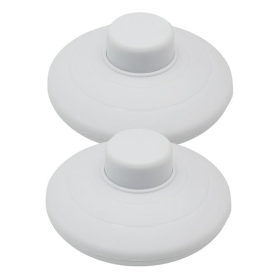 2Pcs Step on Button Control Floor Footswitch Round Reset Button Pedal Switches Foot Pedal Push Switches Easy to Use