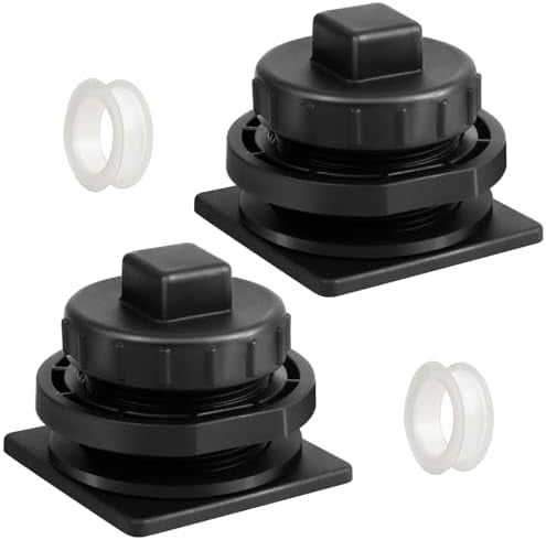 2pcs Stock Tank Drain Plug Kit Compatible With Rubbermaid Water Trough