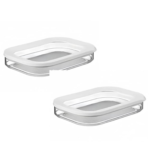 2Pcs Storage Container For Fridge Storage Stackable Lunch Meat Storage Ham And Cheese Container For Fridge Cold Storage With Lid. Closure Bags & lids & Boxes
