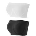 thumbnail image 1 of 2Pcs Strapless Bras for Women 2024 Comfortable Non-Slip Unpadded Bandeau Bra Soft Seamless Tube Top Sports Bra, 1 of 6