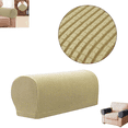 thumbnail image 1 of 2Pcs Stretch Sofa Armrest Covers, Anti-Slip Elastic Armchair Slipcovers, Furniture Protector for Couch, Recliner and Chairs, 1 of 8