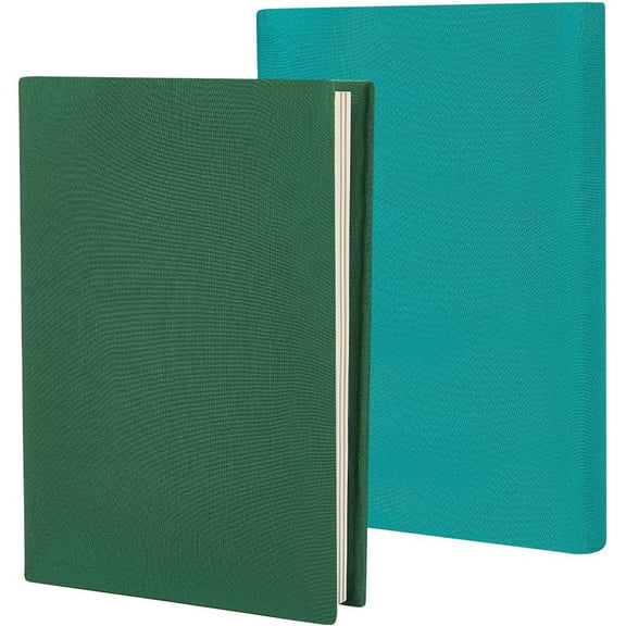 2Pcs Stretchy Book Cover Protector Green Book Covers 7 x 13in Cloth Notebook Wrap Sleeve Up to 7 x 9in Stretchable Rectangle Reusable Washable Cover for Hardcover Books Paperback Textbook diy