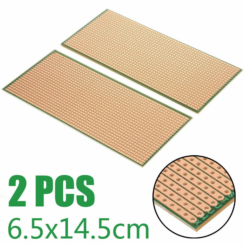 2Pcs Strip Board Veroboard Uncut PCB Platine Single-sided Circuit ...
