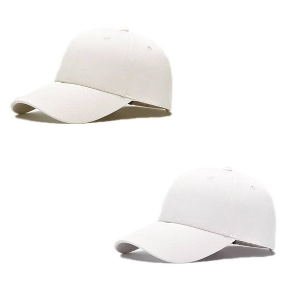 2Pcs Structured Baseball Cap with Adjustable Closure - Performance Hat for Outdoor Activities and Custom Embroidery