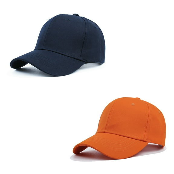 2Pcs Structured Baseball Cap with Adjustable Closure - Performance Hat for Outdoor Activities and Custom Embroidery