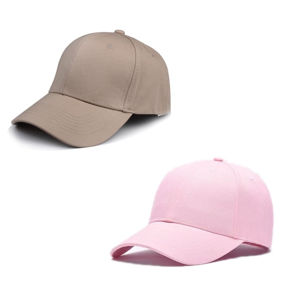 2Pcs Structured Baseball Cap with Adjustable Closure - Performance Hat for Outdoor Activities and Custom Embroidery