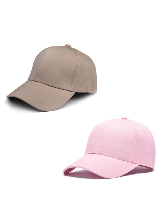 2Pcs Structured Baseball Cap with Adjustable Closure - Performance Hat for Outdoor Activities and Custom Embroidery