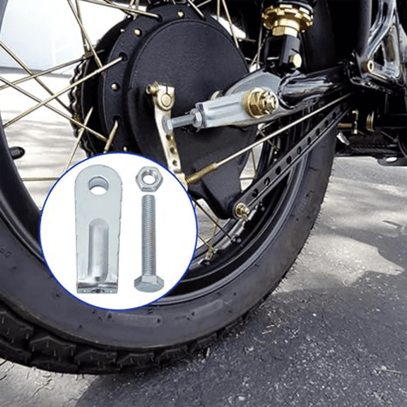 2Pcs Sturdy Iron Wheel Chain Adjusters for Yamaha Banshee Warrior Raptor 350 Replacement for 1987-2006 Models