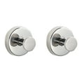 2Pcs Suction Cup Hooks for Shower, Steel Shower Hooks, Waterproof