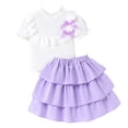 thumbnail image 1 of 2Pcs Summer Outfits Set for Toddler Girls – Cute Flower Short Sleeve T-Shirt & Pants, Gift Idea Summer 2Pcs Gift Outfits Set Girls Summer Set 4-8 Years,4-5 Years, 1 of 9
