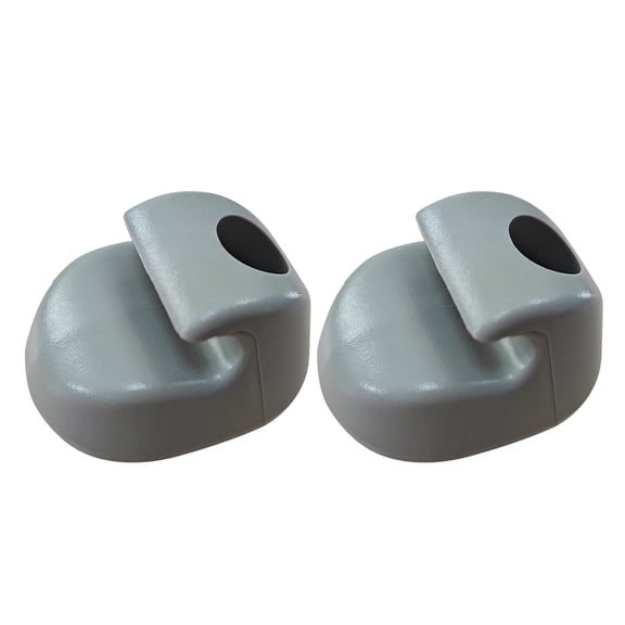 2Pcs Sun Shade Clip S161023-661 For Large Trucks Gray Interior PC ABS Component Easy Assembly without Tool Needed