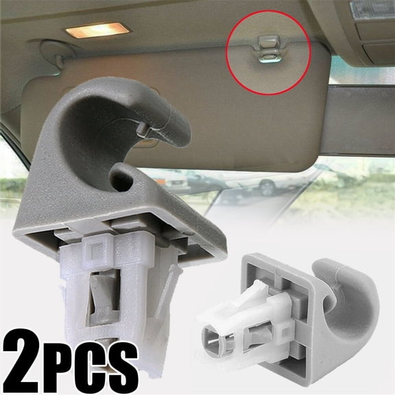 2Pcs Sun Visor Bracket Hook Clip for Toyota Camry Corolla Highlander Prius RAV4