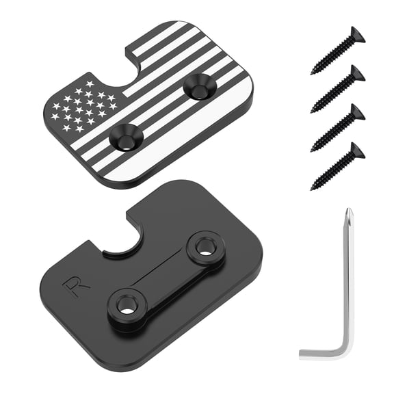 2 Pack Sun Visor Repair Kit Compatible with RAM 1500 (2019-2026 New Body Style), Aluminum Alloy Visor Fixer Clip Replacement, Black