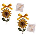 thumbnail image 1 of 2Pcs Sunflower Sea Glass Ornament,Glass Blown Ornaments for Christmas Tree, Sunflower,Hanging Holiday & Everyday Decor, 1 of 8