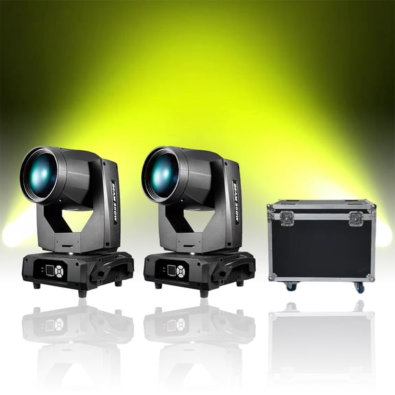 2Pcs Super beam Moving Head 380w 18r Pro Beam 380 With 1Pcs Flycase For Disco Dj Stage Beam Light Fixture with 14 Gobos