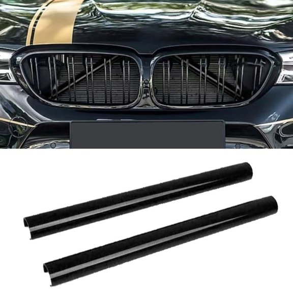 2Pcs Support Grill Bar V Wrap For Bmw F30 F31 F32 For F33 F34 F35 Black