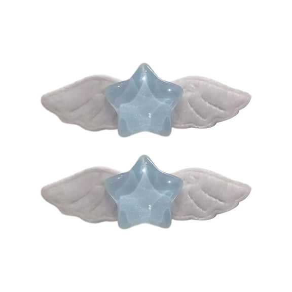 2pcs Fashion pills Star Hairpins Hair Duckbill Clip Sweet Hair Barrettes Hair Accessory Holiday Gifts
