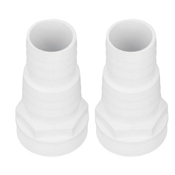 2Pcs Swimming Pool Replacement Hose Nozzle 1-1/2inch Male Thread Plastic Pool Filter Hose Adapter Connector Enduring