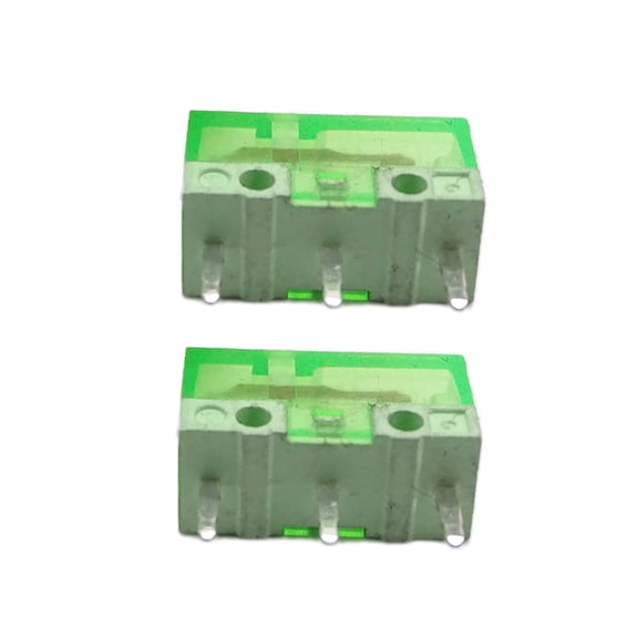 2Pcs Switches HUANO Buttons Silver Alloy Contacts 120Million Clicks 3pins