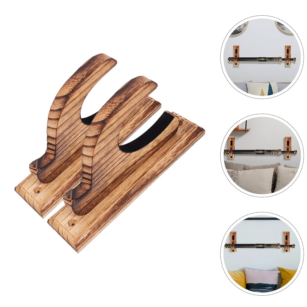 Wooden Sword Rack ULTECHNOVO Wooden Sword Display Holder (2 Pack ...