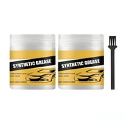 2Pcs Synthetic High Temperature Multi-Purpose Lubricant for Car Care Door, Wheel Bearing and Maintenance Grease 100G/3.53OZ