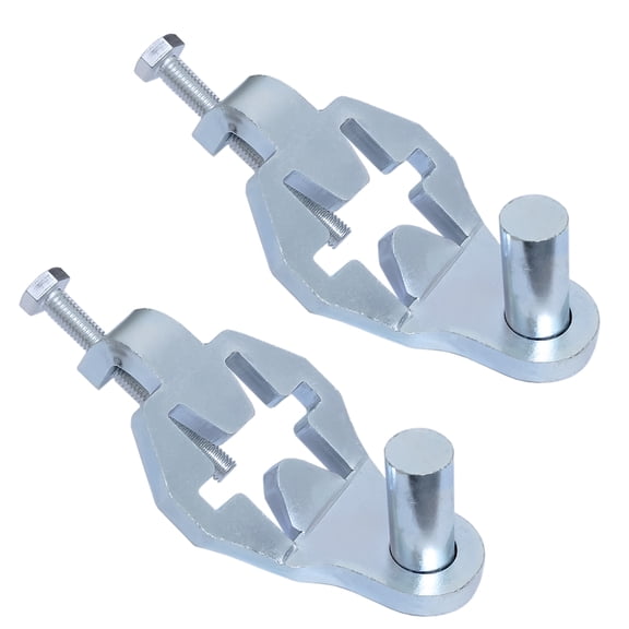 2Pcs T-Post Gate Hinge Pins Gate Hanger on Metal T Post 5/8" Pins, Adjustable for Chain Link Fence Gate, Farm, Garden & Backyard