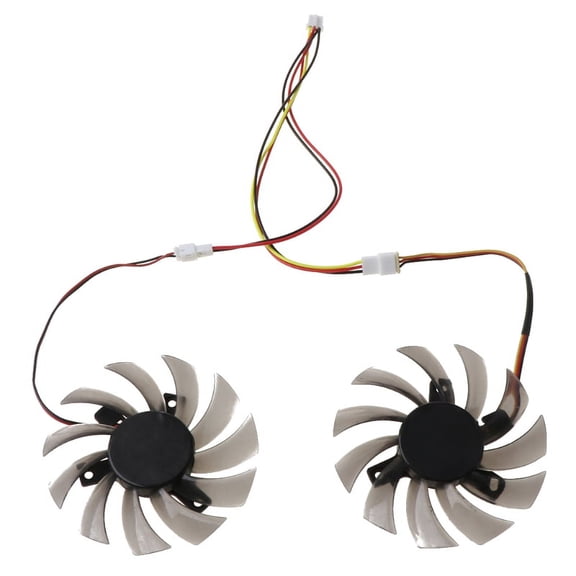 2Pcs T128010SM 75mm 3Pin Cooling Fan for GT 460 465 560 Ti 580 650 750Ti GT440 GT610 GT730 Graphics Card Cooler Fan