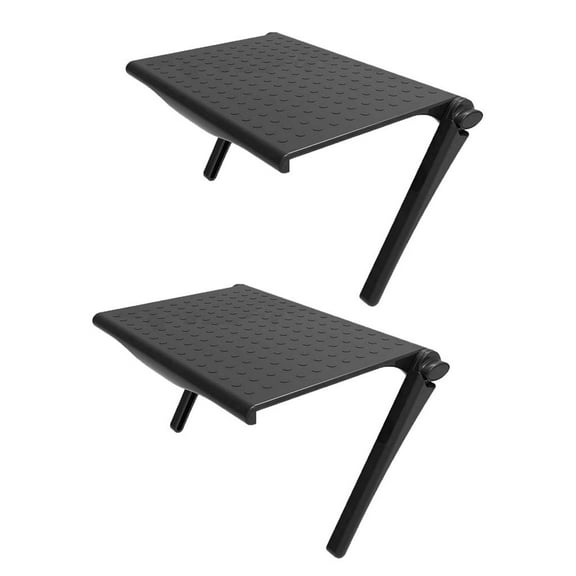 2Pcs TV Wall Mount Desktop Computer Monitor Storage Bracket Stand Rack Mount Organizer