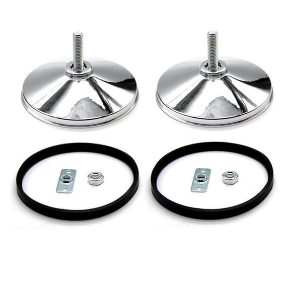 2Pcs Table Football Machine Foot Pads Anti-Skid Leg Leveler Steel And Rubber