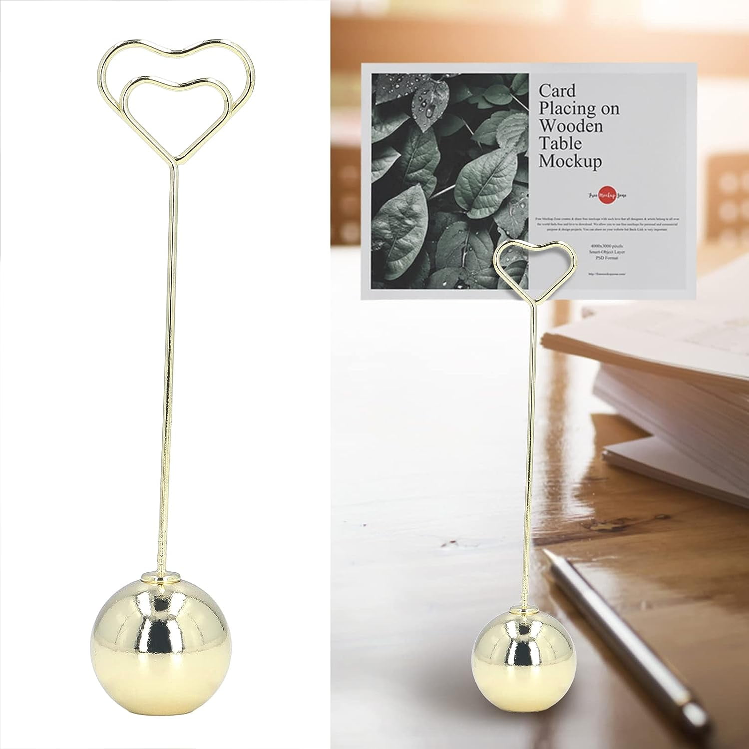 Heart wedding place card holders sale