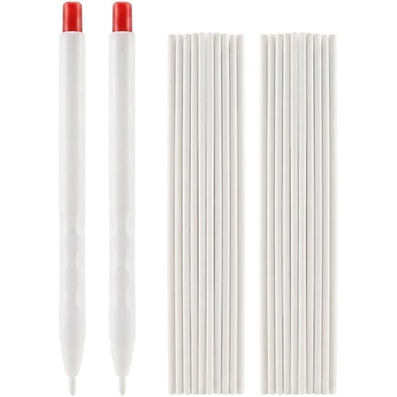 2Pcs Tailor Chalk,Heat Erasable Fabric Marker With 20Pcs Replacement Pen Refills,Fabric Chalk,Clothing Cutting Pen,Suitable For Cotton,Leather,Felt,Suede and Synthetic Fibers (RL)
