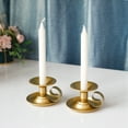 thumbnail image 1 of 2Pcs Taper Candle Holders - Small Candlestick Holder Bulk, Thicker Metal Candle Sticks Set For Wedding Christmas Party Dining Table Table Centerpiece Decor, 1 of 6