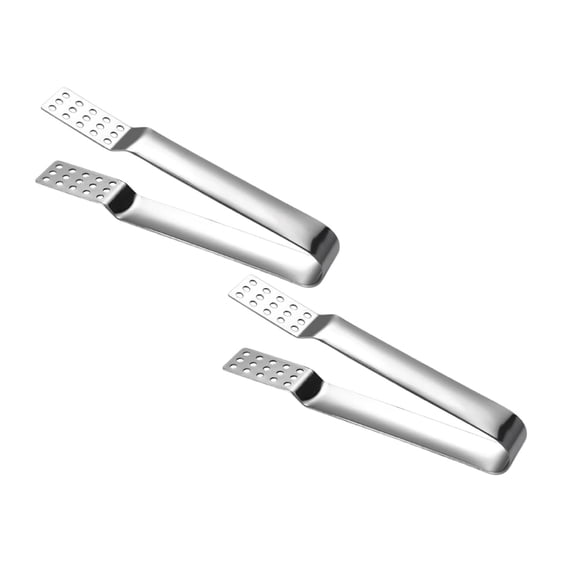 2Pcs Tea Bag Squeezer Tea Bag Holders & Rests Portable Tea Strainer Stainless Steel Tea Bag Tongs Tea Bag Strainers Clips Or Ice Cubbe For Kitchen Bar Tool Food Clips 5.4"