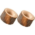2Pcs Tealight Stands Candle Holder Wood Tealight Holder Wedding