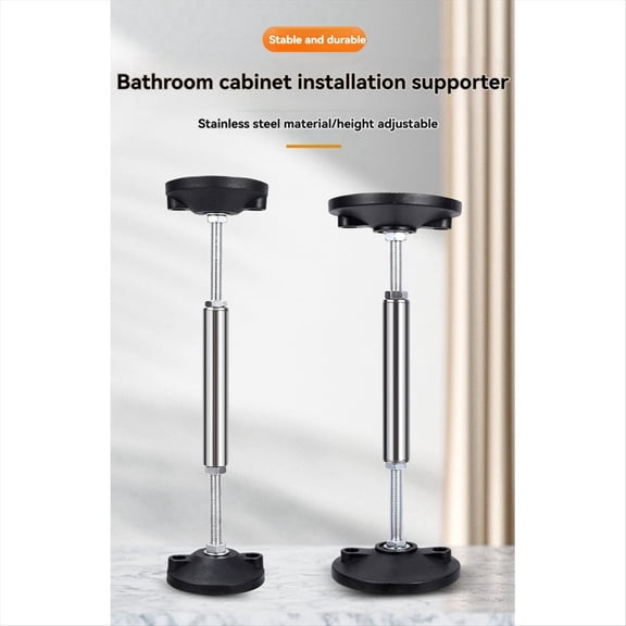 2Pcs Telescopic Support Rod Stainless Steel Cabinet Adjustable 30-45cm Support Pole High Hardness Sink Support