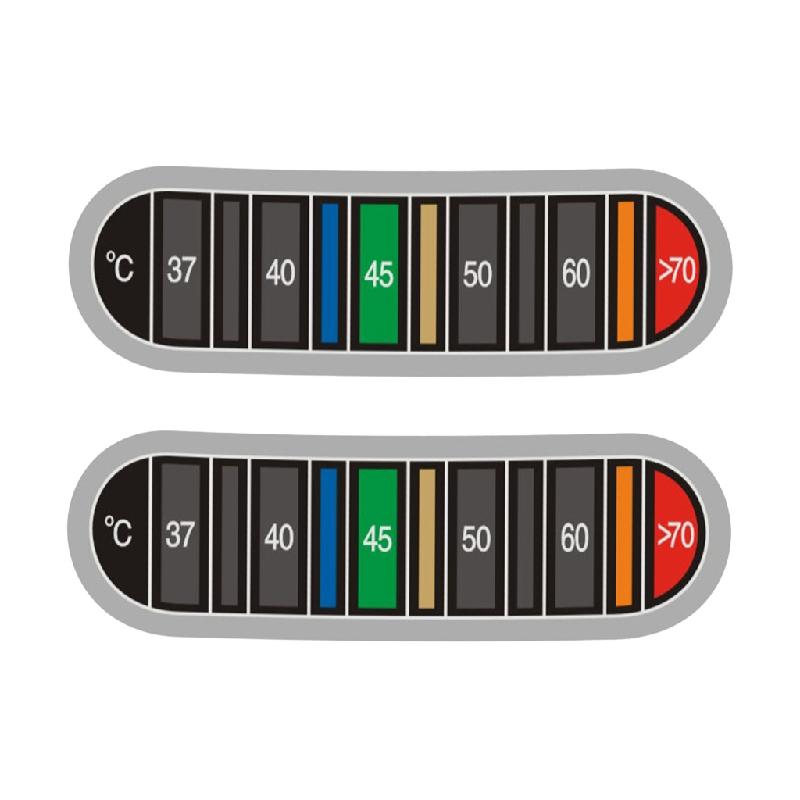 Temperature Monitor Sticker 2Pcs Temperature Display Sticker, Thermometers Strips Displays ...