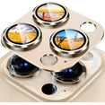 thumbnail image 1 of 2Pcs Tempered Glass Camera Lens Protector Cover for iPhone 15 Pro Max 14 Plus 13 Mini 15Pro 14Pro 13Pro Protection Blue Titanium (Gold,For iPhone 15Pro Max), 1 of 7