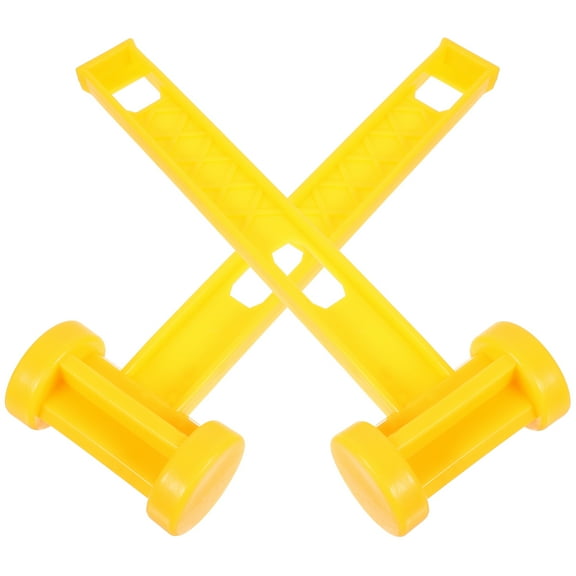 2Pcs Tent Stake Mallet for Camping Picnic Hiking (Yellow)