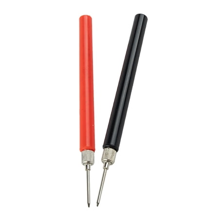 2Pcs Test Probe Pins Auto Multimeter Point Brass Cable Insulated Durable for Digital Multimeter Test Leads Car Tester