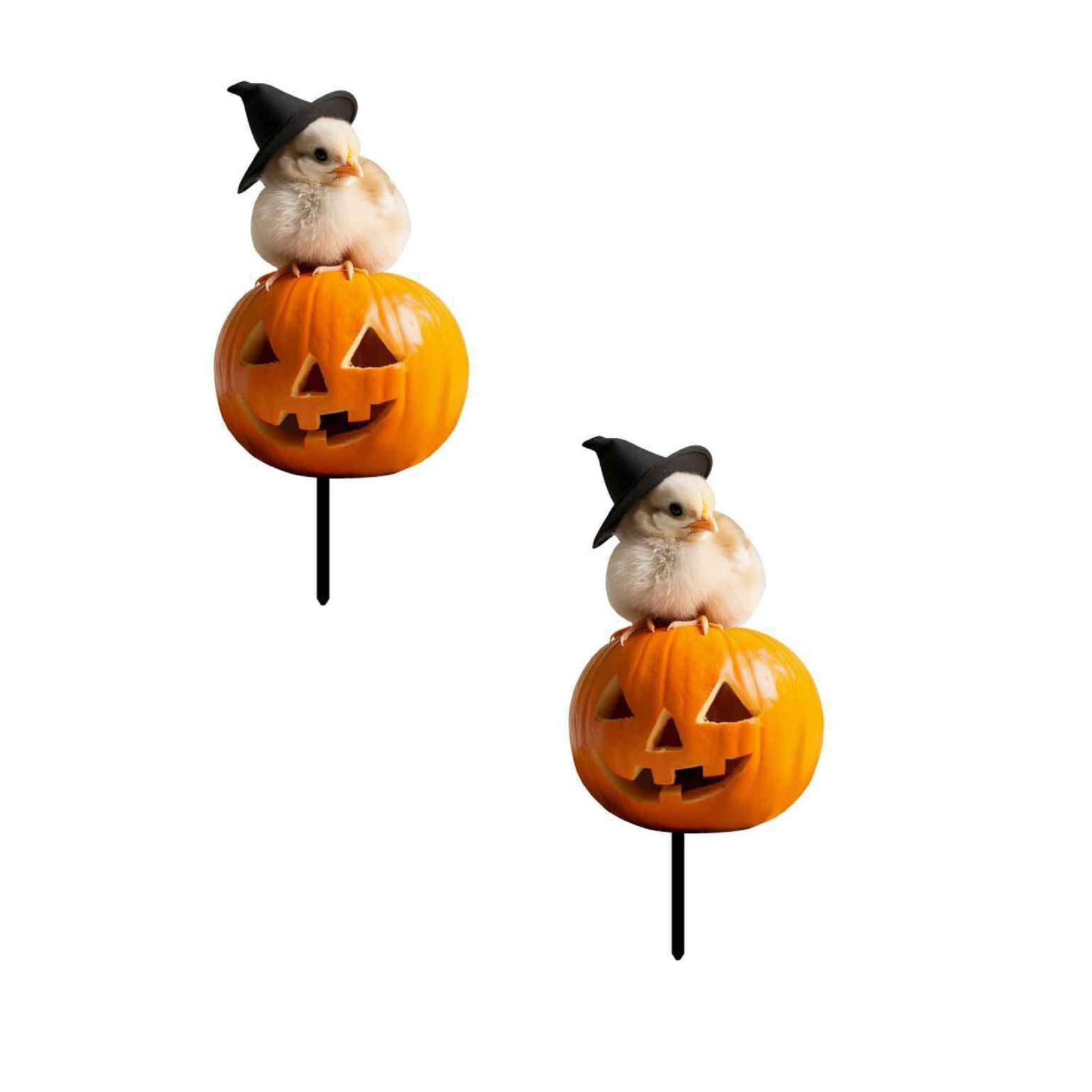 2Pcs Thalloween Metal Wrought Ground Plug Outdoor Garden Courtyard ...