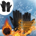 thumbnail image 1 of 2Pcs Thermal Insulated Touch Screen Gloves, Windproof Warm Sports Gloves with Non-Sliping Grip for Cold Weather Outdoor Activities like Cycling Running Skiing, Perfect Gift for Men, 1 of 7