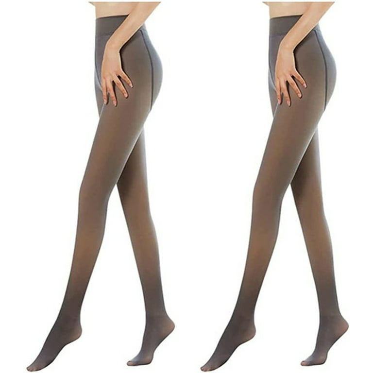 1 pcs Fleece Lined Tights Women, Winter Sheer Warm Pantyhose Leggings,  Translucent Thermal Tights